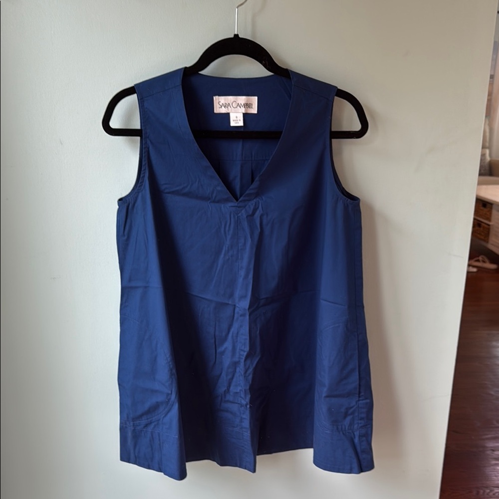 Sara Campbell Navy Swing Sleeveless Tank Top